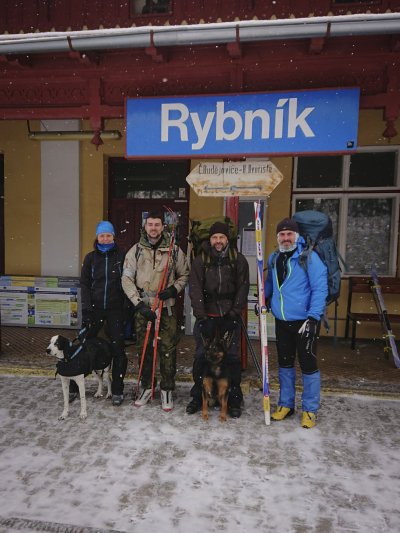 Zimní přejezd Novohradských hor
