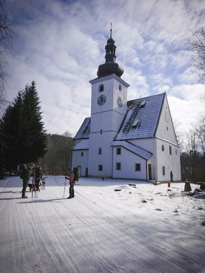 Zimní přejezd Novohradských hor