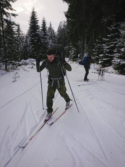 Zimní přejezd Novohradských hor