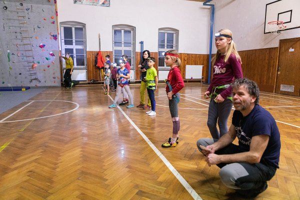 Vánoční lezení s dětmi z kroužků