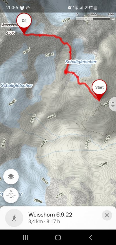 Weisshorn 4505 m.n.m.