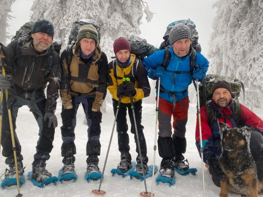 Zimní přejezd, ehm, přechod Rychleb 2023