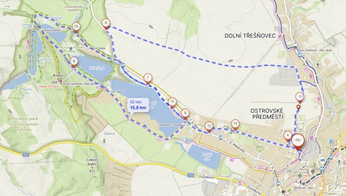 Cyklovýlet s lezčaty kolem rybníků